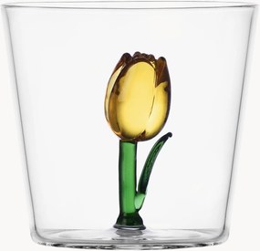 Bicchiere fatto a mano in vetro borosilicato Botanica