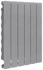 Radiatore acqua calda PRODIGE MODERN in alluminio, 6 elementi, interasse 700 mm, graphite