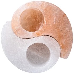 Rabalux 76035 - Lampada di sale - portacandela SOLUNA arancione/bianco