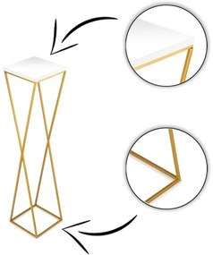 Portafiori LOFT 100x24 cm oro/bianco