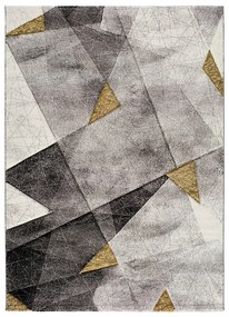 Tappeto grigio e giallo , 140 x 200 cm Bianca Grey - Universal