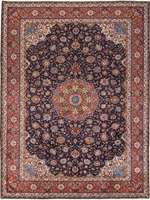 Sarouk Tappeto 270x360 Blu (Iran) Annodato A Mano
