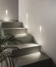 Faretto-segnapasso da incasso limbo bianco h.32cm led 3000k 90lm 1w...