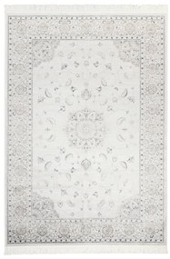 Tappeto Soraya blossom orientale in viscosa crema, L 230 x L 160 cm