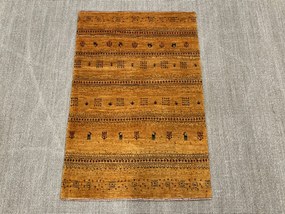 Loribaft Tappeto persiano 80x120 Giallo (Iran) Annodato A Mano
