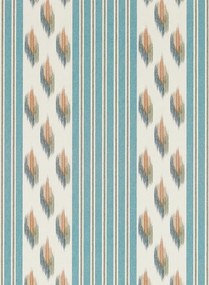 Sanderson Carta da parati Musafir - Udaipur Blue/ Cinnamon
