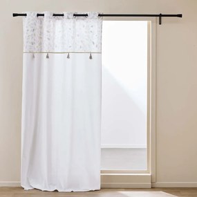 Tenda bianca in misto cotone 140x240 cm Duchesse – douceur d'intérieur