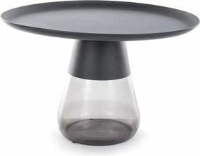 Tavolino da caffè Tiffany B in nero - ø70/h43 cm