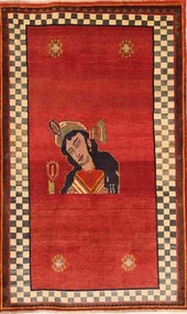 Gashghai Tappeto persiano 200x110 Rosso (Iran) Annodato A Mano