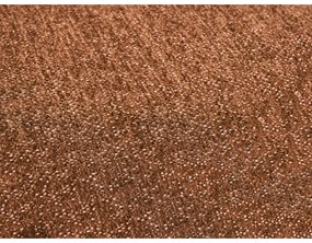 Divano angolare color terracotta allungabile e con contenitore (penisola a destra/chaise lounge) con rivestimento in ciniglia Everest – Bobochic Paris