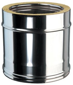 Condotto a doppia parete Tubo DP coib Aisi 316L d.180/230 in inox 25 cm