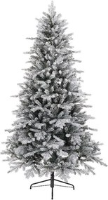 Albero di Natale artificiale innevato Cervino Frost verde H 210 cm x ø 127 cm