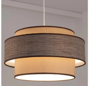Lampadario a sospensione con filo GRACE 1xE27/60W/230V diametro 40 cm beige/marrone