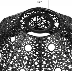 Paralume di ricambio SAMIRA E27 diametro 33 cm nero