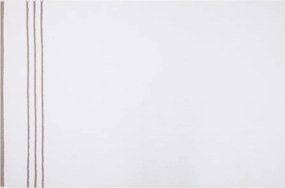 Asciugamani e teli da bagno in cotone bianco in un set di 4 pezzi Linda - Foutastic