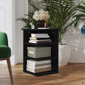 Credenza Nera 35x35x55 Cm İn Legno Multistrato /