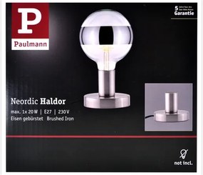 Paulmann 79759 - Lampada da tavolo HALDOR 1xE27/20W/230V