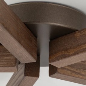 Brilagi - Lampadario a soffitto LATTE 5xE27/15W/230V pino/mix