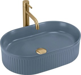 Lavabo da appoggio Rea Vanda Blueberry Matt