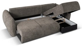 Divano angolare grigio (angolo destro) Matera - Cosmopolitan Design