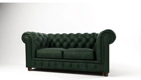 Divano in velluto verde scuro 184 cm Cambridge - Ropez