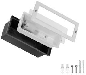 Segnapasso da Incasso IP44 Bianco con Base E27 Colore Bianco