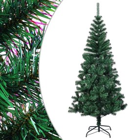 Albero Di Natale Artificiale Punte Iridescenti Verde 240 Cm Pvc /