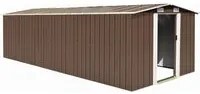 Capanno da Giardino 257x580x181 cm in Metallo Marrone cod mxl 65877