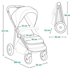 Lionelo - Passeggino EMMA ONE beige
