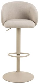 Sgabello da bar beige con altezza regolabile/con braccioli (altezza della seduta 86 cm) Eleanor – Actona