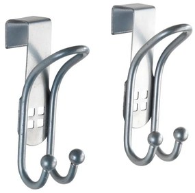 Set di 2 ganci per porte in argento Gancio per porta - Wenko