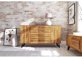 Cassettiera alta in rovere 182x100 cm Golo - The Beds