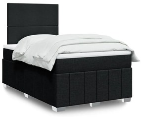 Giroletto A Molle Con Materasso Nero 120x190 Cm İn Tessuto /