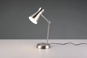 Lampada enzo diffusore doppio cono  h.50cm metallo acciaio satinato...