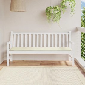 Cuscino per Panca Crema 180x50x3 cm in Tessuto Oxford