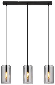 Globo 21002-3H - Lampadario a sospensione con filo OLLY 3xE14/25W/230V nero