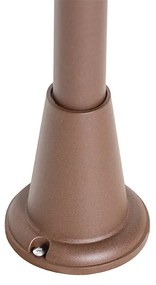 Lampada da terra per esterni industriale ruggine marrone 100 cm IP44 - Charlois