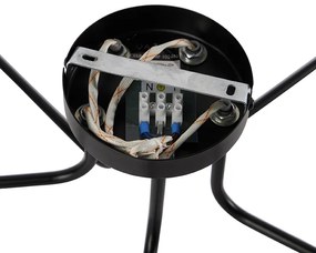 Plafoniera di design nera 5 luci - Facile