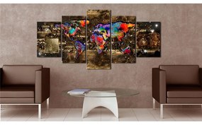 Quadro  Fantasy World  Colore Marrone, Dimensioni e Misure 200x100