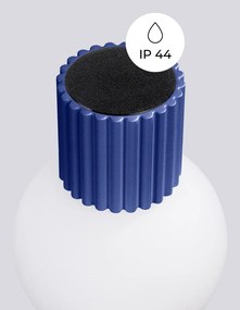 Lampada da parete blu scuro in metallo ø 12 cm Orbital – Sollux