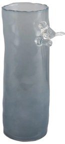 Vaso blu in vetro (altezza totale 27 cm) Bird On Branch – PT LIVING