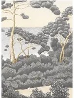 Isidore Leroy Carta da parati panoramica Port Cros - Gris Dore Panel C