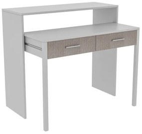 Tavolo da lavoro 88x99 cm bianco/beige