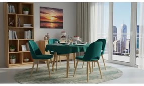 Sedia da pranzo THEO turchese