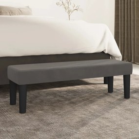 Panca Grigio Scuro 100x30x30 Cm İn Velluto /