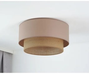 Duolla - Plafoniera BOHO 1xE27/15W/230V diametro 45 cm beige/marrone