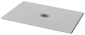 Piatto doccia in ceramica extra slim grigio L 120 x L 80 cm