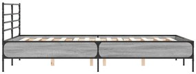 Giroletto grigio sonoma 120x190 cm in legno multistrato metallo