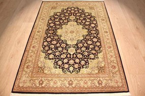 Ghom Tappeto 150x100 (Iran) Annodato A Mano