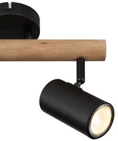 Globo 57913-2 - Luce Spot HERTI 2xGU10/5W/230V legno/metallo